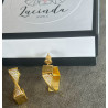 PENDIENTES  TWISTER GOLD