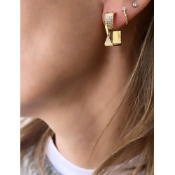 PENDIENTES  TWISTER GOLD