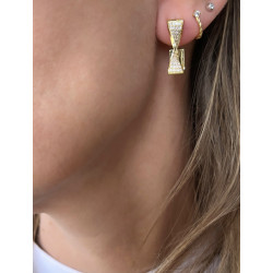 PENDIENTES  TWISTER GOLD