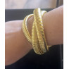 ITALIAN  BRACELET THREE GOLD XL