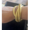 ITALIAN  BRACELET THREE GOLD XL