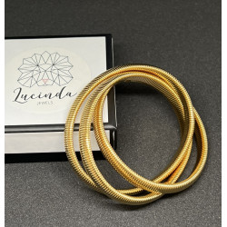 ITALIAN BRACELET THREE GOLD SMALL