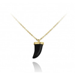 COLGANTE CUERNO ÓNIX GOLD