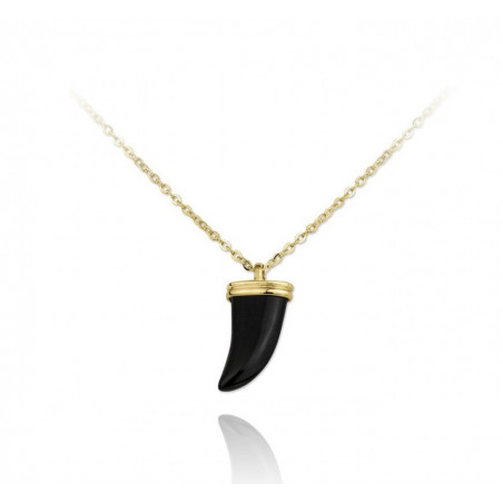 COLGANTE CUERNO ÓNIX GOLD
