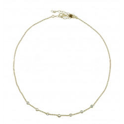 GARGANTILLA LINE & STONES GOLD