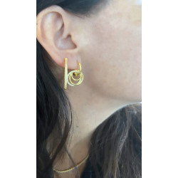 PENDIENTES RODAS WHITE GOLD