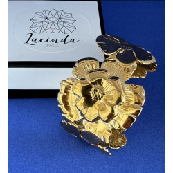 PULSERA FLOWERS GOLD