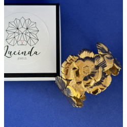 PULSERA FLOWERS GOLD