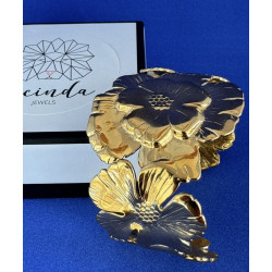 PULSERA FLOWERS GOLD