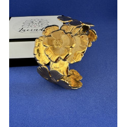 PULSERA FLOWERS GOLD