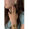 PULSERA FLOWERS GOLD