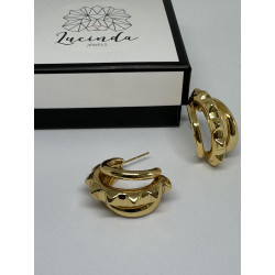 PENDIENTES PUNK GOLD