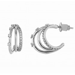 PENDIENTES ZIRCONIA MINI RODIO