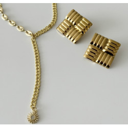 PENDIENTES ROMBO GOLD