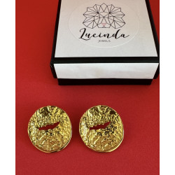 PENDIENTES BOCCA DELLA VERITA GOLD