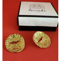 PENDIENTES BOCCA DELLA VERITA GOLD