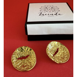 PENDIENTES BOCCA DELLA VERITA GOLD
