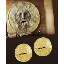 PENDIENTES BOCCA DELLA VERITA GOLD