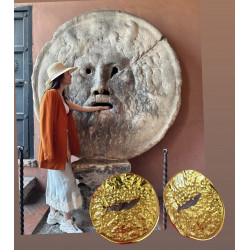 PENDIENTES BOCCA DELLA VERITA GOLD