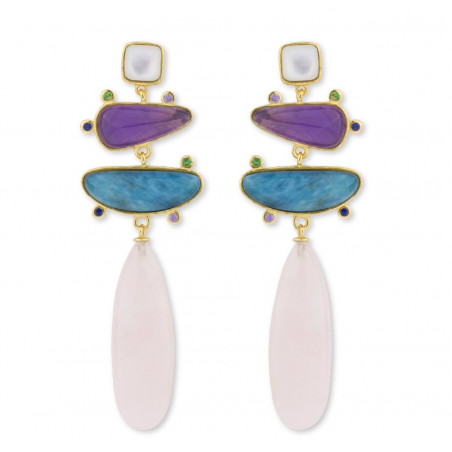 PENDIENTES PINK QUARTZ