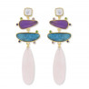 PENDIENTES PINK QUARTZ