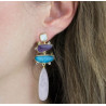 PENDIENTES PINK QUARTZ