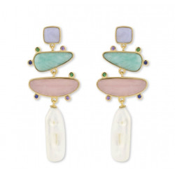 PENDIENTES PEARL & STONES