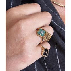 ANILLO BLOSSOM MALAQUITA