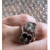 ANILLO BLOSSOM RHODIUM