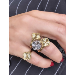 ANILLO BLOSSOM RHODIUM