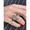 ANILLO BLOSSOM RHODIUM