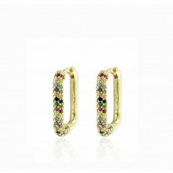 PENDIENTES SQUARE GOLD