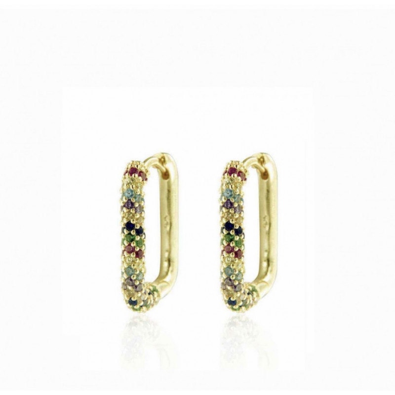 PENDIENTES SQUARE GOLD PENDIENTES SQUARE GOLD