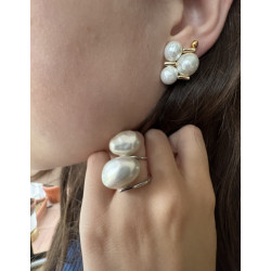 ANILLO TWO PEARLS
