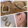 PENDIENTES SQUARE GOLD