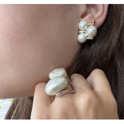 PENDIENTES THREE PEARLS