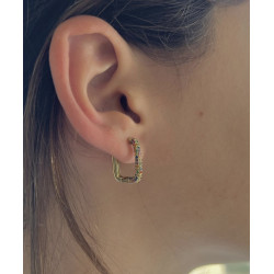 PENDIENTES SQUARE GOLD