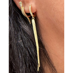 PENDIENTES SNAKE DIAMOND