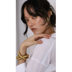 ITALIAN  BRACELET THREE GOLD XL