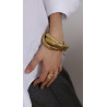 ITALIAN  BRACELET THREE GOLD XL