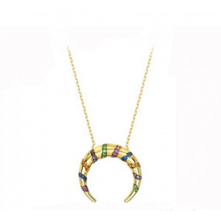 COLGANTE ETHNIC COLORS GOLD