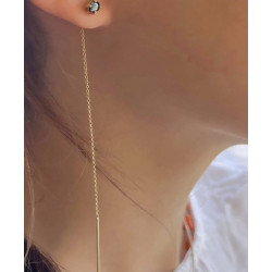 PENDIENTES CHAIN BLACK