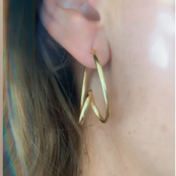 PENDIENTES WAVE GOLD