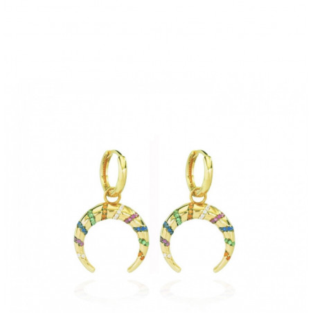 PENDIENTES ETHNIC MOON GOLD