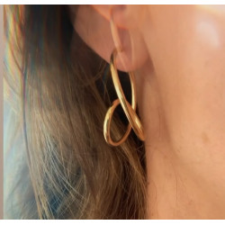 PENDIENTES WAVE GOLD
