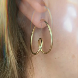 PENDIENTES WAVE GOLD