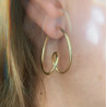 PENDIENTES WAVE GOLD