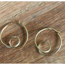 PENDIENTES WAVE GOLD