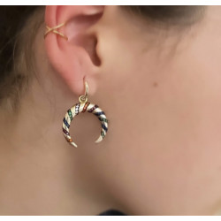 PENDIENTES ETHNIC MOON GOLD