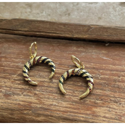 PENDIENTES ETHNIC MOON GOLD